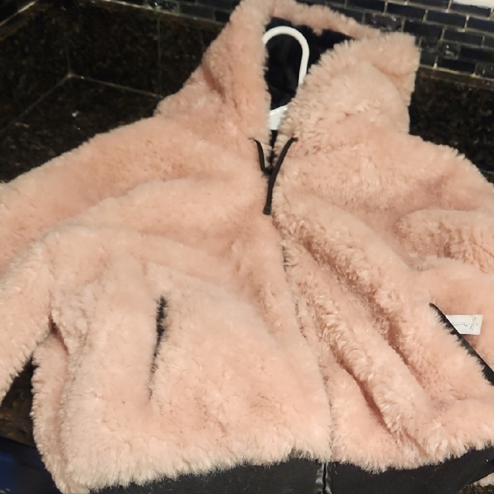 Blanc Noir Soft Pink Kids Puffer Jacket